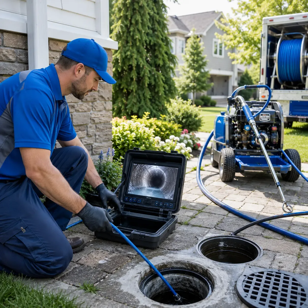 Outdoor drain cleaning professionals serving Allentown, NJ