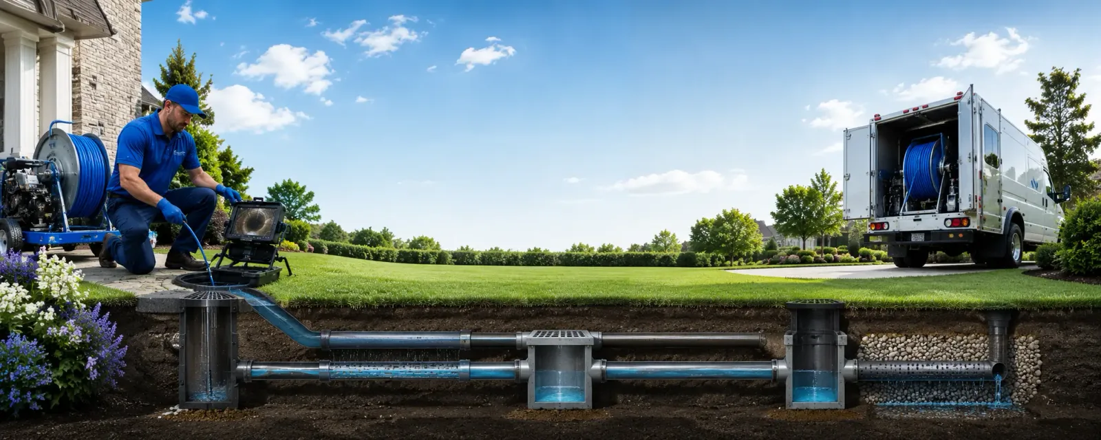 Outdoor drain cleaning information for Allentown, NJ